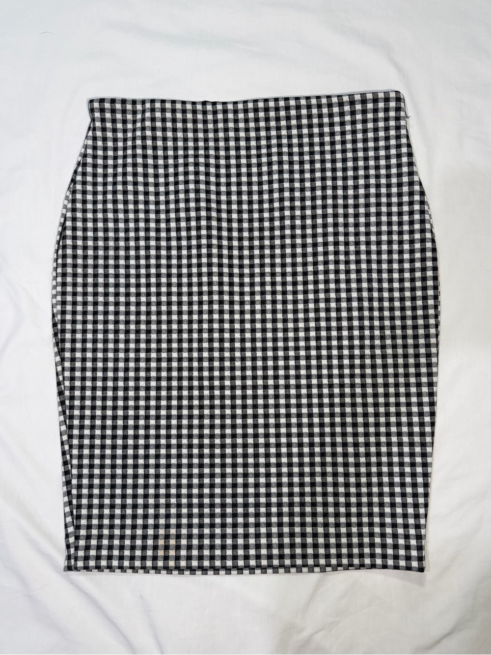 Express black and white checkered pencil skirt Stretchy Size S